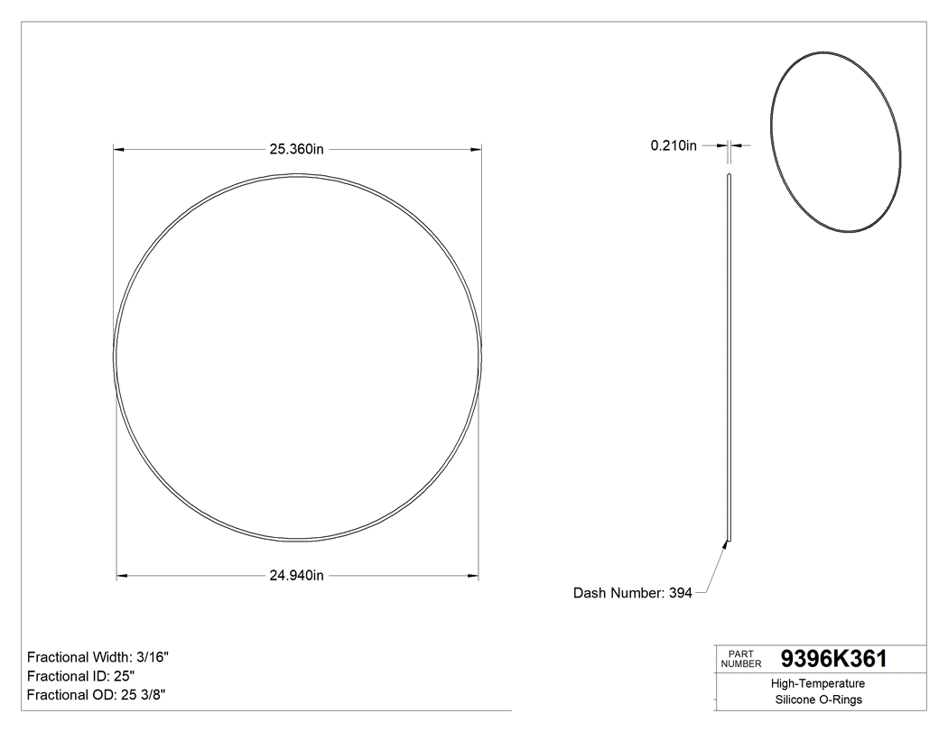 Technical drawing - 9396K361